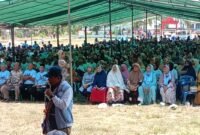 Suasana kampanye terbatas ASR-HUGUA di Kabupaten Buton Selatan. Foto : Ist