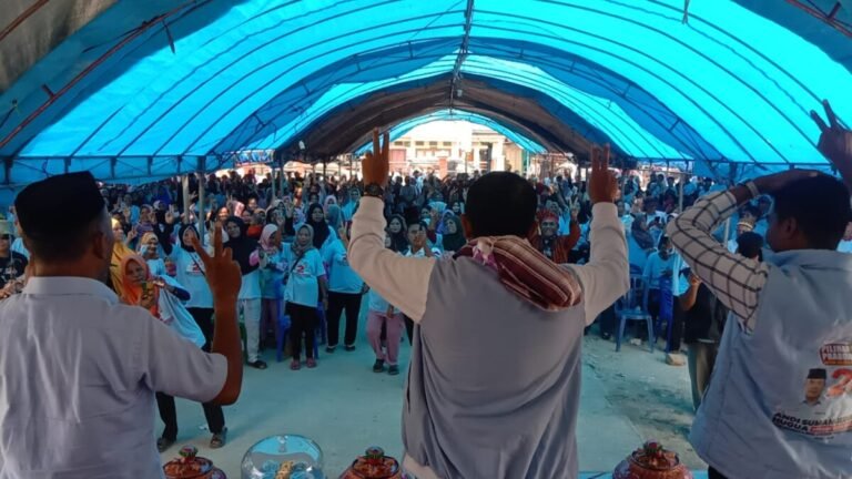 Suasana kampanye terbatas ASR-HUGUA di Kecamatan Mawasangka Tenggah, Buteng. Foto : Ist