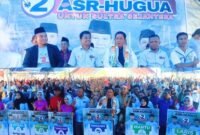 Suasana kampye Calon Gubernur dan Wakil Gubernur nomor urut ASR-HUGUA di Mawasangka Tenggah. Foto : Ist