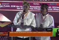 Calon Bupati dan Wakil Bupati Muna nomor urut 3, La Ode Kardini - Noor Dhani. Foto: Ist