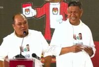 Pasangan calon Gubernur dan Wakil Gubernur Sultra nomor urut 1 Ruksamin-Sjafei Kahar. Foto: Ist