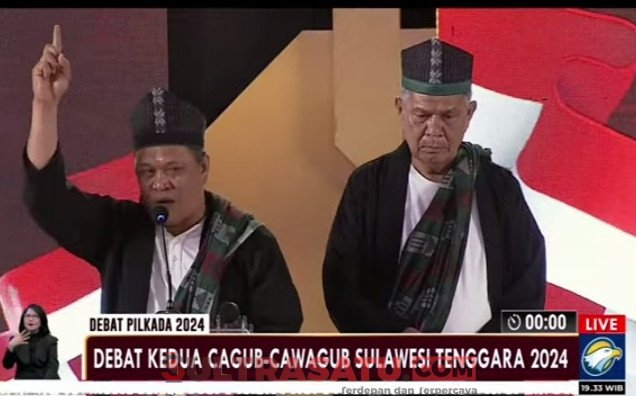 Calon Gubernur dan Wakil Gubernur Sultra nomor urut 1 Ruksamin-Sjafei Kahar. Foto : Ist
