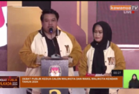 Calon Wali Kota dan Wakil Wali Kota Kendari nomor urut 2 Yudhianto-Nirna. Foto: Ist