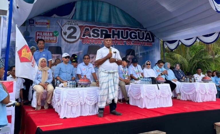 Suasana kampeye ASR-HUGUA di Kecamatan Wangi-wangi, Kabupaten Wakatobi. Foto : Ist