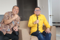 Wakil Ketua Umum DPP Partai Golkar Ahmad Doli Kurnia dan Aksan Jaya Putra. Foto: Ist