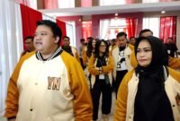 Pasangan calon Wali Kota dan Wakil Wali Kota Kendari nomor urut 2 Yudhyanto Mahardika Anton Timbang - Nirna Lachimuddin. Foto: Redaksi 