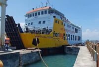 KMP Pulau Rubiah saat sandar di pelabuhan. Foto : Ist